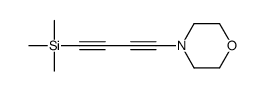 trimethyl(4-morpholin-4-ylbuta-1,3-diynyl)silane结构式