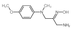 (NZ)-N-[1-amino-3-[(4-methoxyphenyl)-methyl-amino]propan-2-ylidene]hydroxylamine结构式