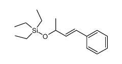 triethyl{[(2E)-1-methyl-3-phenylprop-2-enyl]oxy}silane结构式