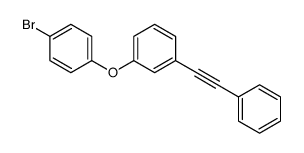 1-bromo-4-[3-(2-phenylethynyl)phenoxy]benzene结构式