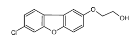 2-(7-chlorodibenzofuran-2-yl)oxyethanol Structure