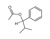 (R)-2-methyl-1-phenylpropyl acetate结构式