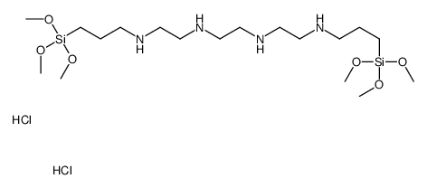 N,N'-bis[2-[[3-(trimethoxysilyl)propyl]amino]ethyl]ethylenediamine dihydrochloride结构式