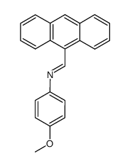 (E)-N-(anthracen-10-ylmethylene)-4-methoxybenzenamine Structure