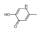 6-methyl-3-hydroxypyrid-4-one Structure