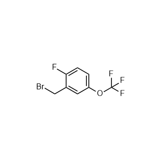 2-(溴甲基)-1-氟-4-(三氟甲氧基)苯结构式