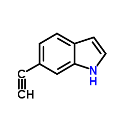6-乙炔-1H-吲哚结构式