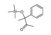 3-phenyl-3-(trimethylsilyloxy)butan-2-one Structure