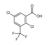 2,5-dichloro-3-(trifluoromethyl)benzoic acid结构式