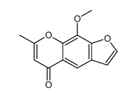 9-methoxy-7-methyl-furo[3,2-g]chromen-5-one结构式