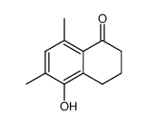 5-hydroxy-6,8-dimethyl-3,4-dihydro-2H-naphthalen-1-one结构式