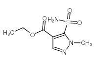 乙基 1-甲基-5-胺磺酰基-1H-吡唑-4-羧酸酯结构式