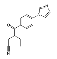 3-(4-(1H-imidazol-1-yl)benzoyl)pentanenitrile Structure
