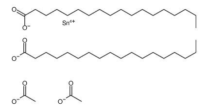 [diacetyloxy(octadecanoyloxy)stannyl] octadecanoate结构式