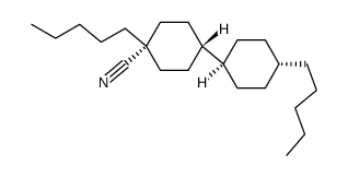 trans,trans-4,4'-Dipentyl-[1,1'-bicyclohexyl]-4-carbonitrile Structure