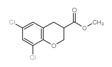 6,8-二氯苯并二氢吡喃-3-羧酸甲酯结构式