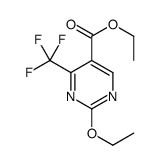 Ethyl 2-ethoxy-4-(trifluoromethyl)-5-pyrimidinecarboxylate Structure