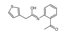 N-(2-acetylphenyl)-2-thiophen-3-ylacetamide结构式