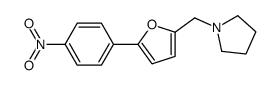 1-[[5-(4-nitrophenyl)furan-2-yl]methyl]pyrrolidine Structure
