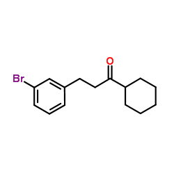 3-(3-Bromophenyl)-1-cyclohexyl-1-propanone结构式