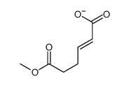 6-methoxy-6-oxohex-2-enoate结构式
