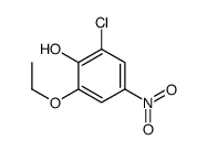 2-chloro-6-ethoxy-4-nitrophenol Structure