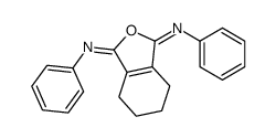 1-N,3-N-diphenyl-4,5,6,7-tetrahydro-2-benzofuran-1,3-diimine Structure
