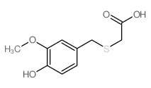 2-[(4-hydroxy-3-methoxy-phenyl)methylsulfanyl]acetic acid Structure