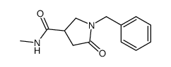 N-methyl-5-oxo-1-(phenylmethyl)-3-pyrrolidinecarboxamide结构式