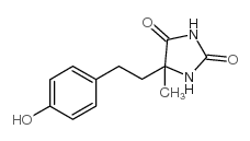 5-[2-(4-hydroxyphenyl)ethyl]-5-methylimidazolidine-2,4-dione Structure