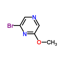 2-溴-6-甲氧基吡嗪结构式