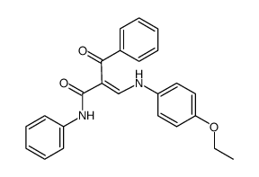 α-[[(4-ethoxyphenyl)amino]methylene]-β-oxo-N-phenylbenzenepropanamide结构式