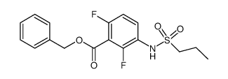 2,6-difIuoro-3-(propane-1-sulfonylamino)-benzoic acid benzyl ester结构式