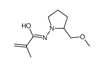 N-[2-(methoxymethyl)pyrrolidin-1-yl]-2-methylprop-2-enamide结构式