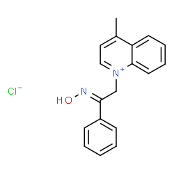1-(2-phenyl-2-hydroxyiminoethyl)-1-(4-methylquinolinium)结构式
