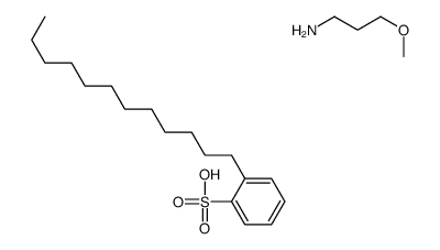 dodecylbenzenesulphonic acid, compound with 3-methoxypropylamine (1:1) Structure