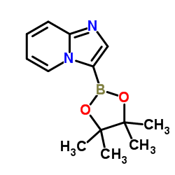 3-(4,4,5,5-tetramethyl-1,3,2-dioxaborolan-2-yl)imidazo[1,2-a]pyridine Structure