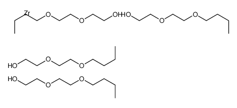 bis[2-(2-butoxyethoxy)ethanolato]bis[2-(2-butoxyethoxy)ethanolato-O1]zirconium structure