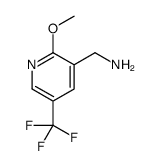 [2-methoxy-5-(trifluoromethyl)pyridin-3-yl]methanamine结构式