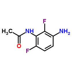 N-(3-氨基-2,6-二氟苯基)乙酰胺结构式