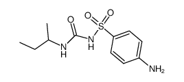 N-sec-butyl-N'-sulfanilyl-urea结构式