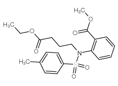 2-(N-(4-乙氧基-4-氧代丁基)-4-甲基苯基磺酰胺基)苯甲酸甲酯结构式
