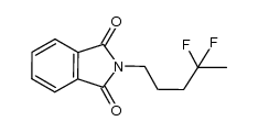 2-(4,4-difluoropentyl)isoindole-1,3-dione结构式
