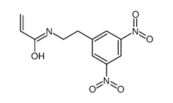 N-[2-(3,5-二硝基-苯基)-乙基]-丙烯酰胺结构式