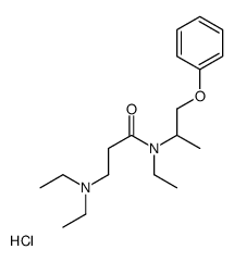 3-(diethylamino)-N-ethyl-N-(1-phenoxypropan-2-yl)propanamide,hydrochloride结构式