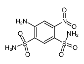 4-amino-6-nitro-benzene-1,3-disulfonic acid diamide结构式