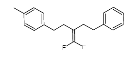 1,1-difluoro-2-(2-phenylethyl)-4-(4-methylphenyl)but-1-ene结构式