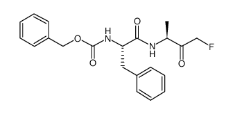 Z-FA-FMK,不可逆半胱氨酸蛋白酶抑制剂结构式