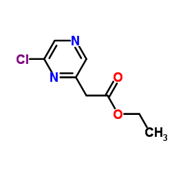 2-(6-氯吡嗪-2-基)乙酸乙酯结构式