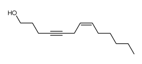 (Z)-4-tridecyn-7-en-1-ol Structure